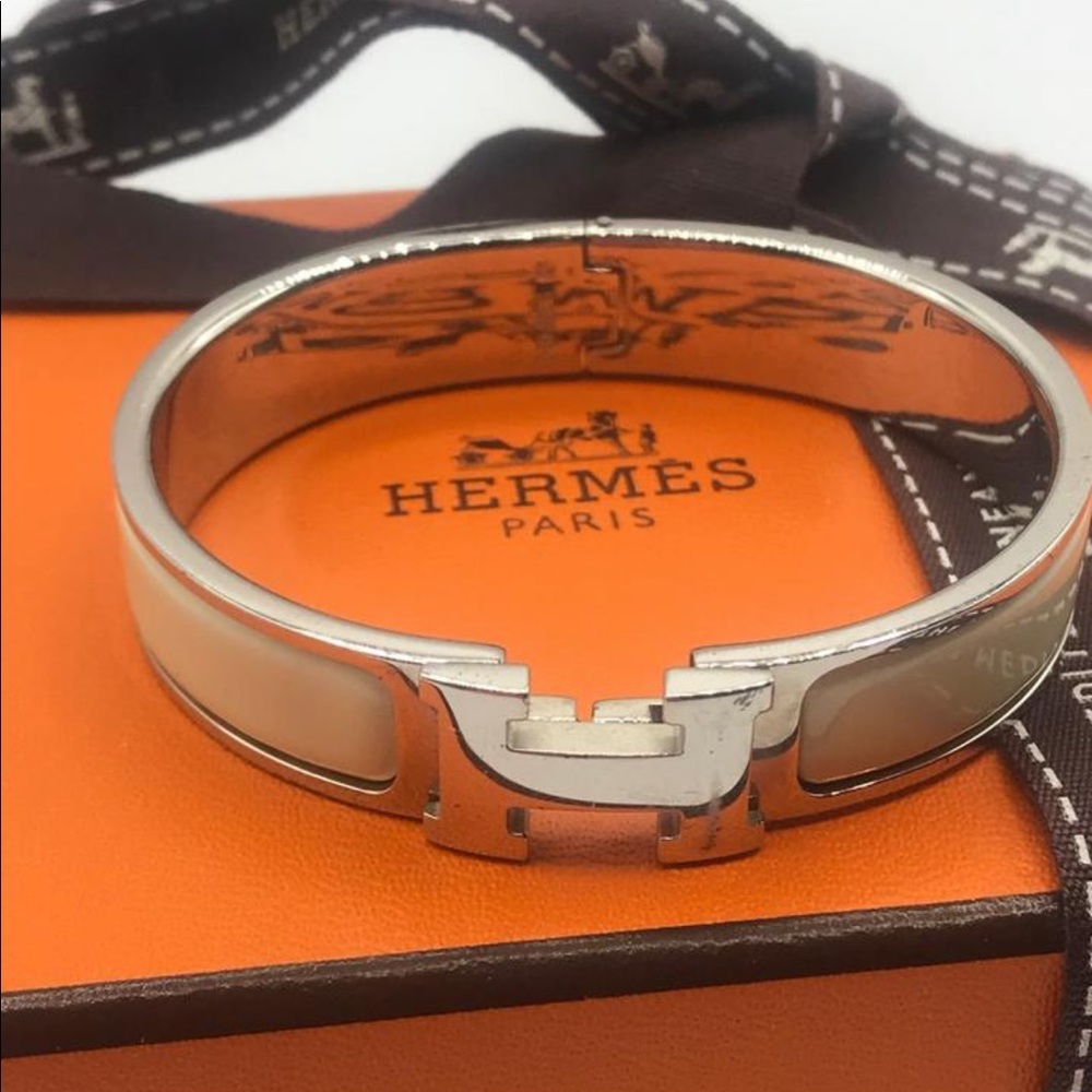 Hermès H Clic Clac Narrow Cuff Bangle Bracelet Pm - Picture 3 of 8